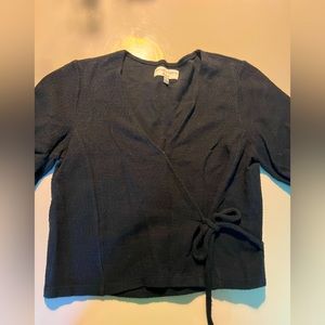 Madewell wrap front top